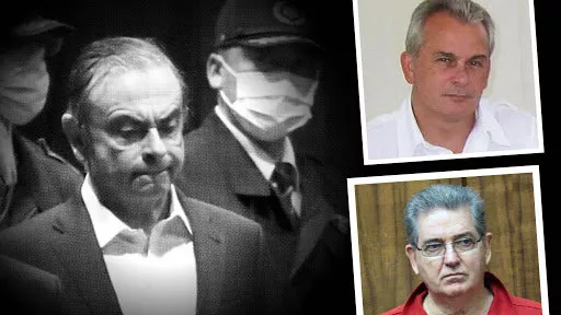 Carlos Ghosn trong một phiên tòa. Ảnh: Daily Mail